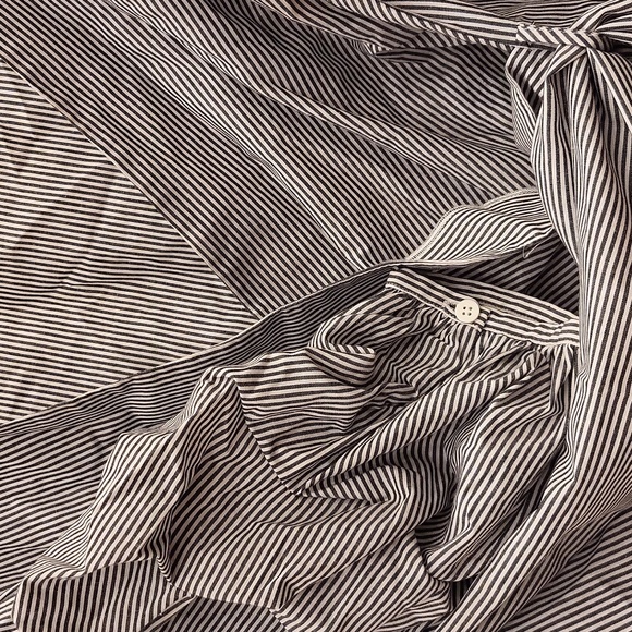 Striped cross over blouse - Picture 5 of 5